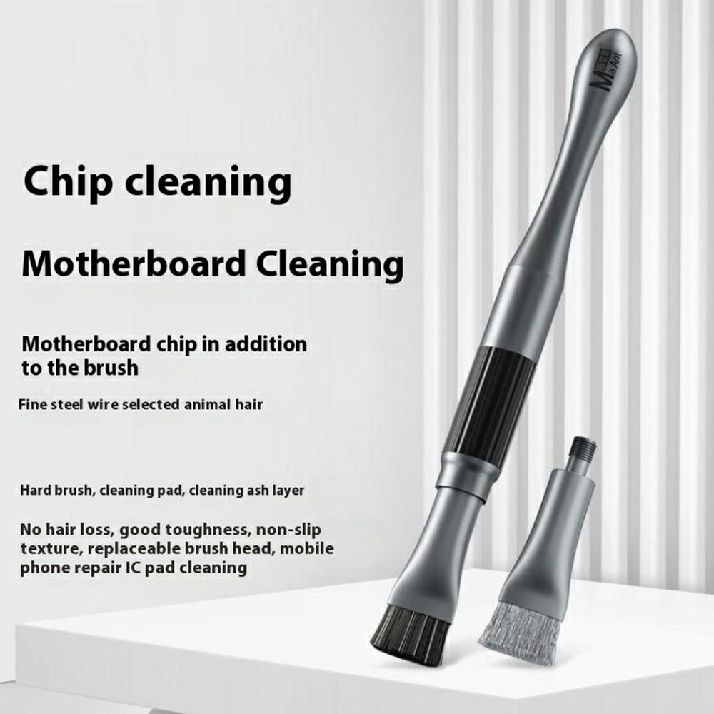 MAANT Dual-Head PCB Cleaning Brush Hard Bristle Steel Wire Anti-Static Board Chip Dust Removal Tool As Shown A
MAANT Dual-Head PCB Cleaning Brush Hard Bristle Steel Wire Anti-Static Board Chip Dust Removal Tool As Shown A