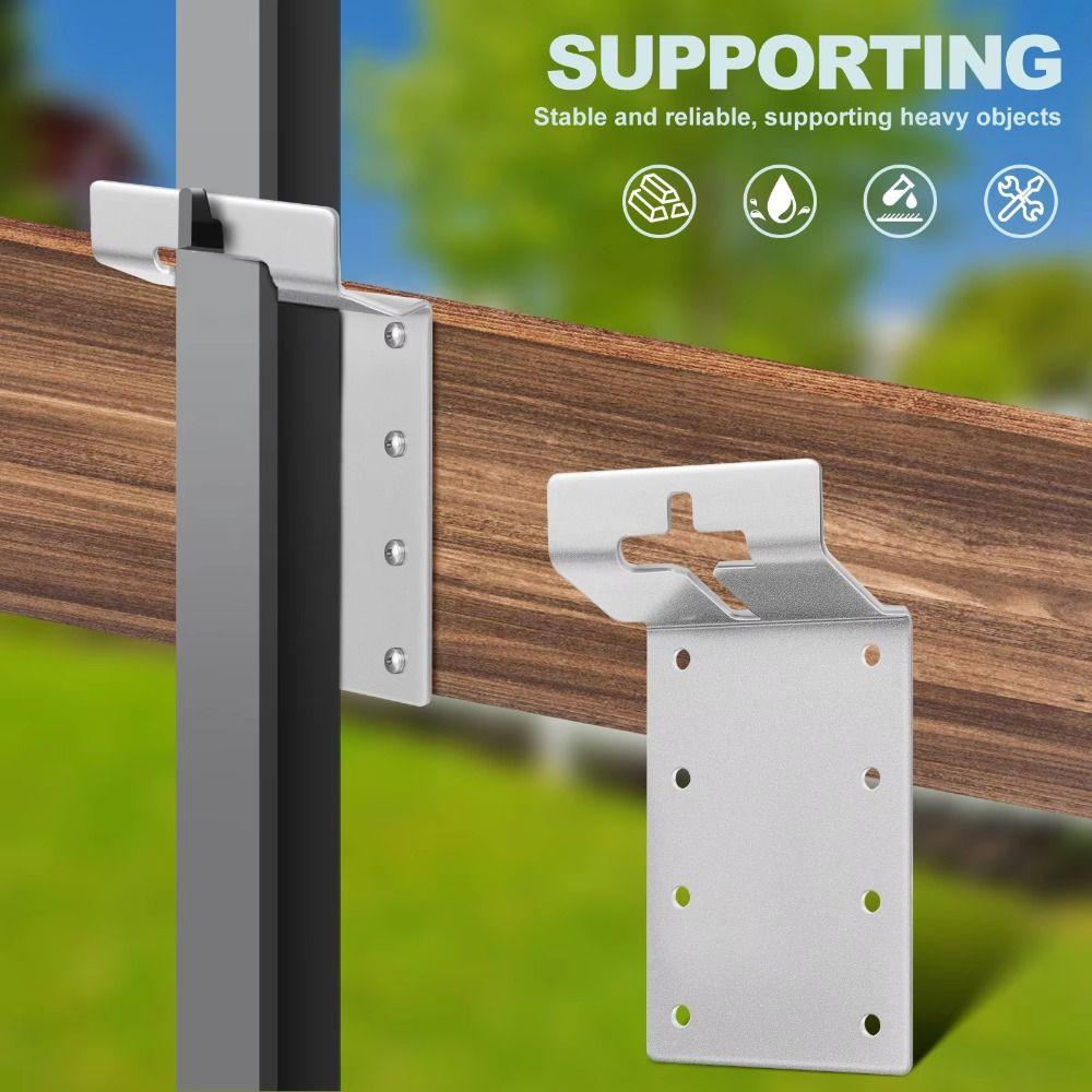 Iron 3 Inch T-Post Mounting Bracket T-shaped Post Brackets Mailbox Signs Installation 6pcs
Iron 3 Inch T-Post Mounting Bracket T-shaped Post Brackets Mailbox Signs Installation 6pcs