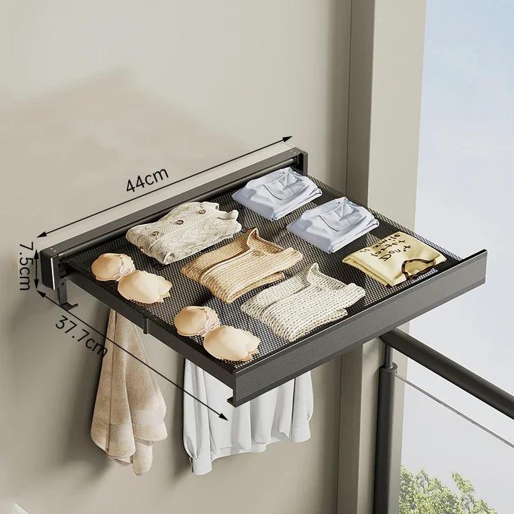 Retractable Drying Net Wall Mounted Folding Storage Shelf Aluminum Alloy Clothes Drying Rack Socks Drying Holder Clothes Hanger 8 HOOKS
Retractable Drying Net Wall Mounted Folding Storage Shelf Aluminum Alloy Clothes Drying Rack Socks Drying Holder Clothes Hanger 8 HOOKS