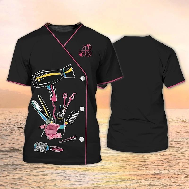 Новая футболка для парикмахерской, женская футболка с 3D принтом, рабочая одежда с короткими рукавами, топы, женская одежда больших размеров M
Новая футболка для парикмахерской, женская футболка с 3D принтом, рабочая одежда с короткими рукавами, топы, женская одежда больших размеров M