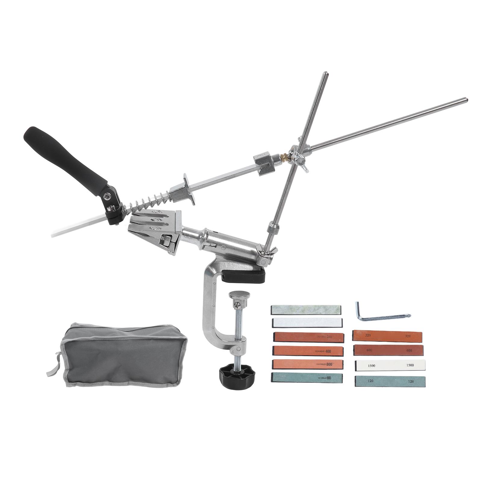 Knife Sharpening Stone Set 360 degrees Rotation Sharpener Stand Blades Polishing Stone for Home Use
Knife Sharpening Stone Set 360 degrees Rotation Sharpener Stand Blades Polishing Stone for Home Use