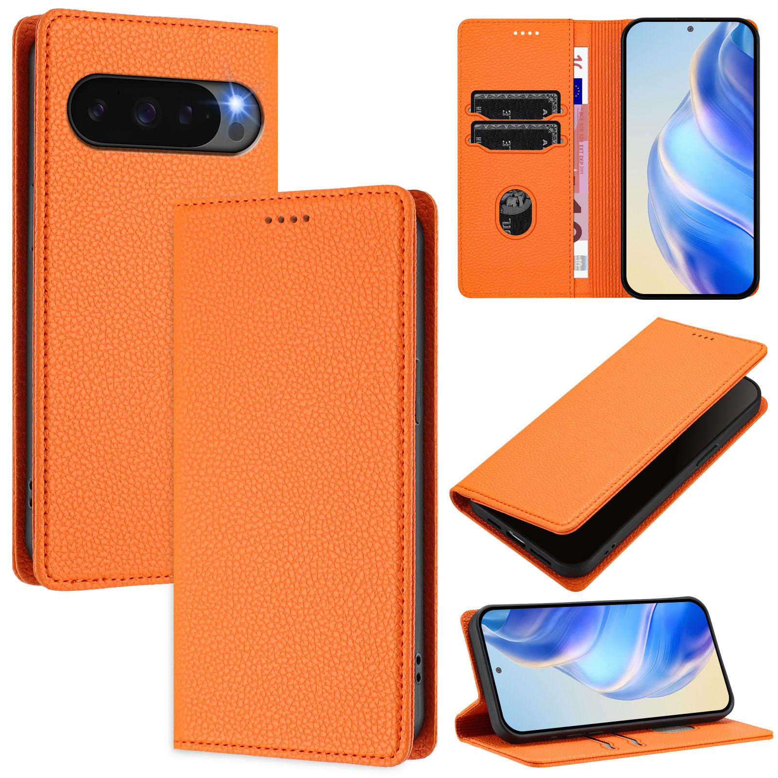 For Google Pixel 10 Pro/Google Pixel 10 Wallet Case RFID Blocking Litchi Texture Leather Mobile Cover Orange
For Google Pixel 10 Pro/Google Pixel 10 Wallet Case RFID Blocking Litchi Texture Leather Mobile Cover Orange