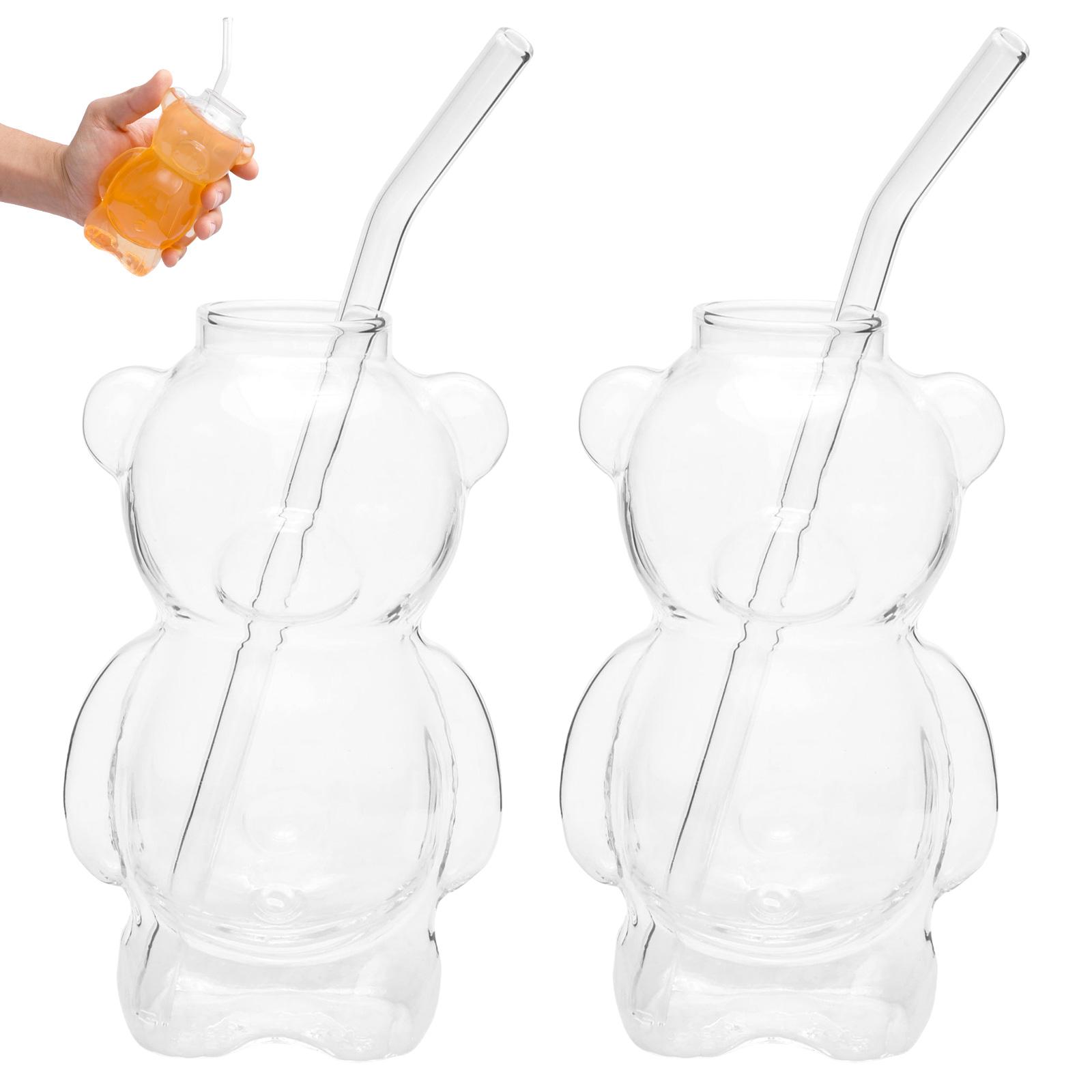 2/4 Pcs Bear Coffee Tumbler 320 ML Creative Cute Bear Coffee Mug with Straw Transparent Glass Cups for Home Bar Kitchen Utensils 320ml
2/4 Pcs Bear Coffee Tumbler 320 ML Creative Cute Bear Coffee Mug with Straw Transparent Glass Cups for Home Bar Kitchen Utensils 320ml
