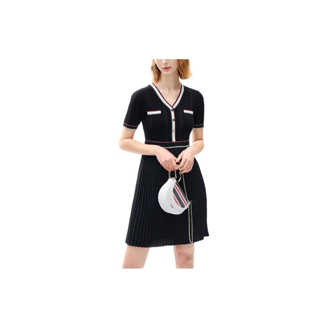 Fila Серия Modern Heritage Французская классика Однотонное Платье-пуловер с V-образным вырезом и короткими рукавами средней посадки Женские платья Легендарно-синий F11W331399A-NV
Fila Серия Modern Heritage Французская классика Однотонное Платье-пуловер с V-образным вырезом и короткими рукавами средней посадки Женские платья Легендарно-синий F11W331399A-NV