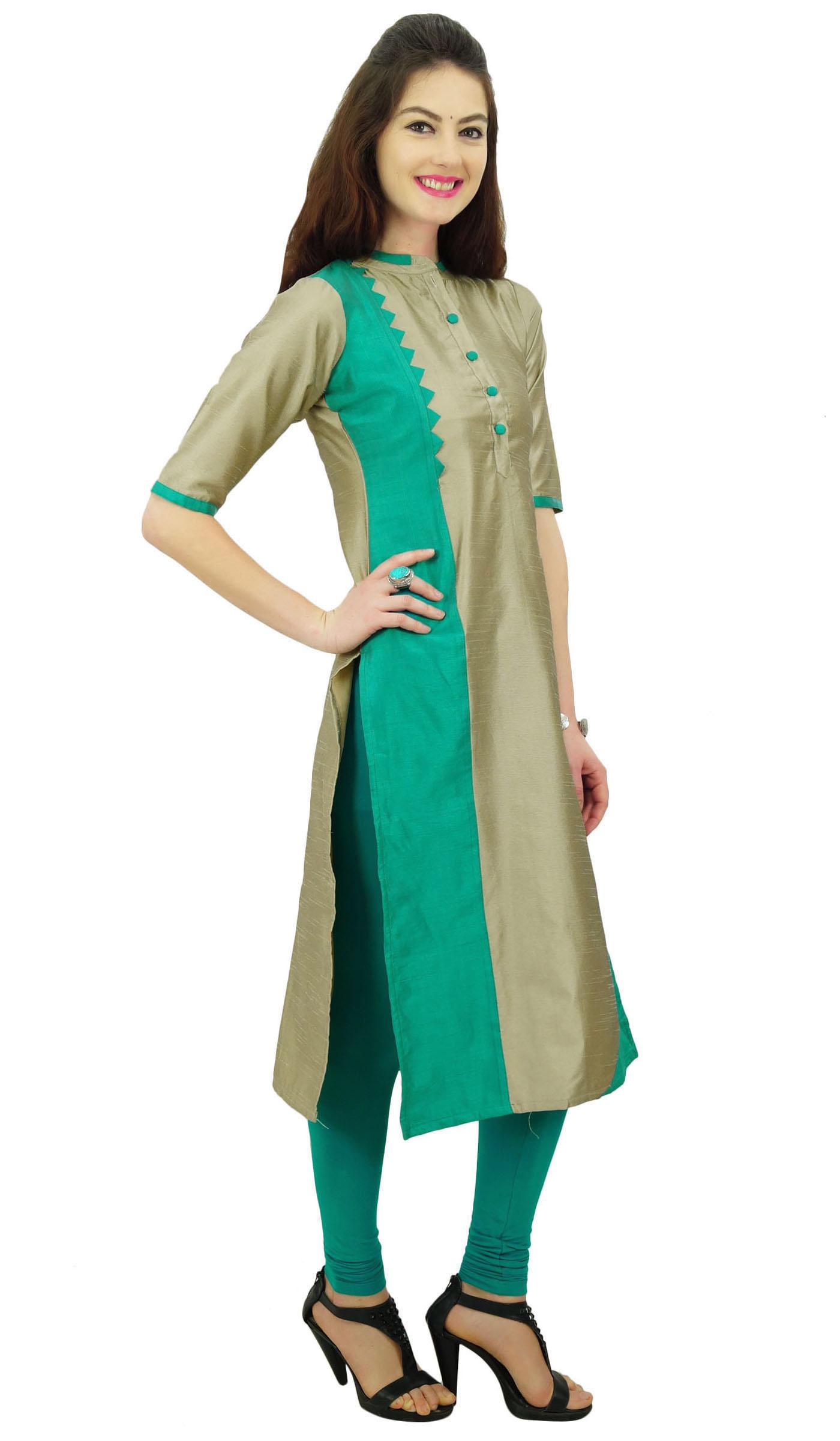 Phagun Women s Dupion Solid Tunic Straight Kurta Summer Indian Ethnic 6 оливковий колір
Phagun Women s Dupion Solid Tunic Straight Kurta Summer Indian Ethnic 6 оливковий колір