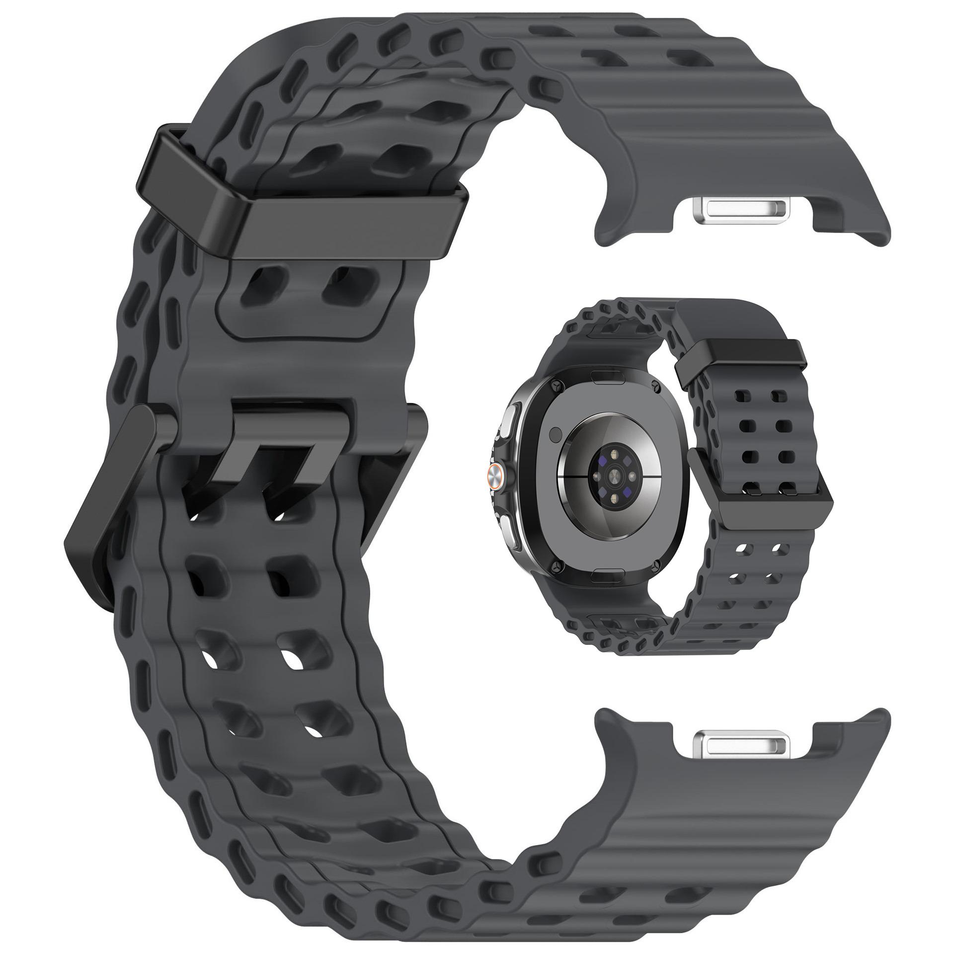 Marine Band For Samsung Galaxy Watch 8/8 Classic Sport Breathable Wristband For Galaxy Watch8 40/44mm Silicone Strap Accessories Galaxy Watch 8 44mm темно-сірий
Marine Band For Samsung Galaxy Watch 8/8 Classic Sport Breathable Wristband For Galaxy Watch8 40/44mm Silicone Strap Accessories Galaxy Watch 8 44mm темно-сірий