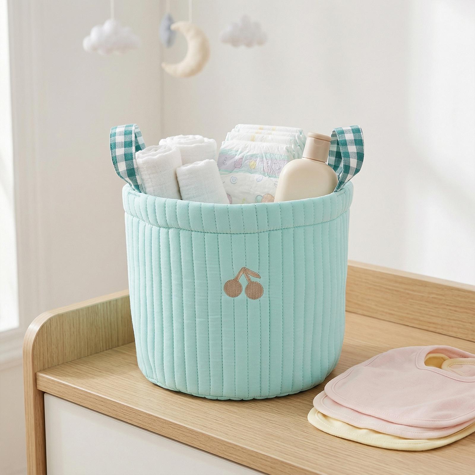 Women Baby Diapers Bag Large Capacity Baby Essentials Organizer Hand-Held Quilted Storage Bucket for Diapers Small Clothes S
Women Baby Diapers Bag Large Capacity Baby Essentials Organizer Hand-Held Quilted Storage Bucket for Diapers Small Clothes S