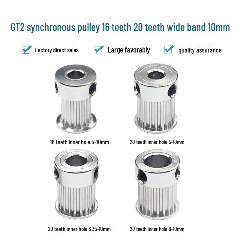 Шків 20T 2GT Аксесуар для 3D-принтера - Отвір 5/6.35мм, Ширина ременя 10мм 16 Teeth (Inner Hole 5mm)
Шків 20T 2GT Аксесуар для 3D-принтера - Отвір 5/6.35мм, Ширина ременя 10мм 16 Teeth (Inner Hole 5mm)