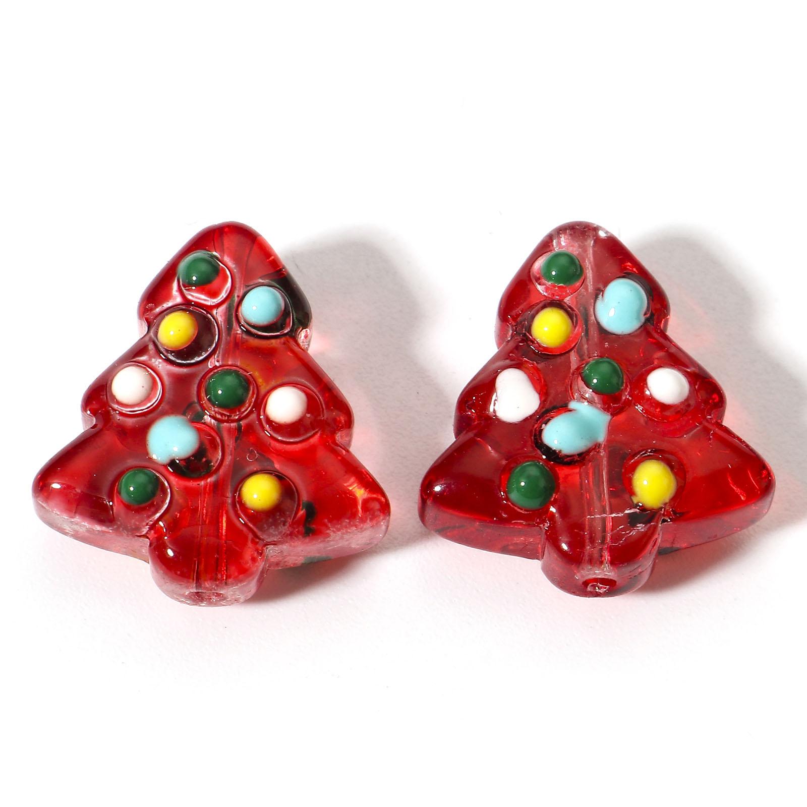 2PCs Lampwork Glass Beads Christmas Tree Multicolor Enamel Bead For DIY Charm Jewelry Making About 16mm x 15mm, Hole: Approx 1mm красный
2PCs Lampwork Glass Beads Christmas Tree Multicolor Enamel Bead For DIY Charm Jewelry Making About 16mm x 15mm, Hole: Approx 1mm красный