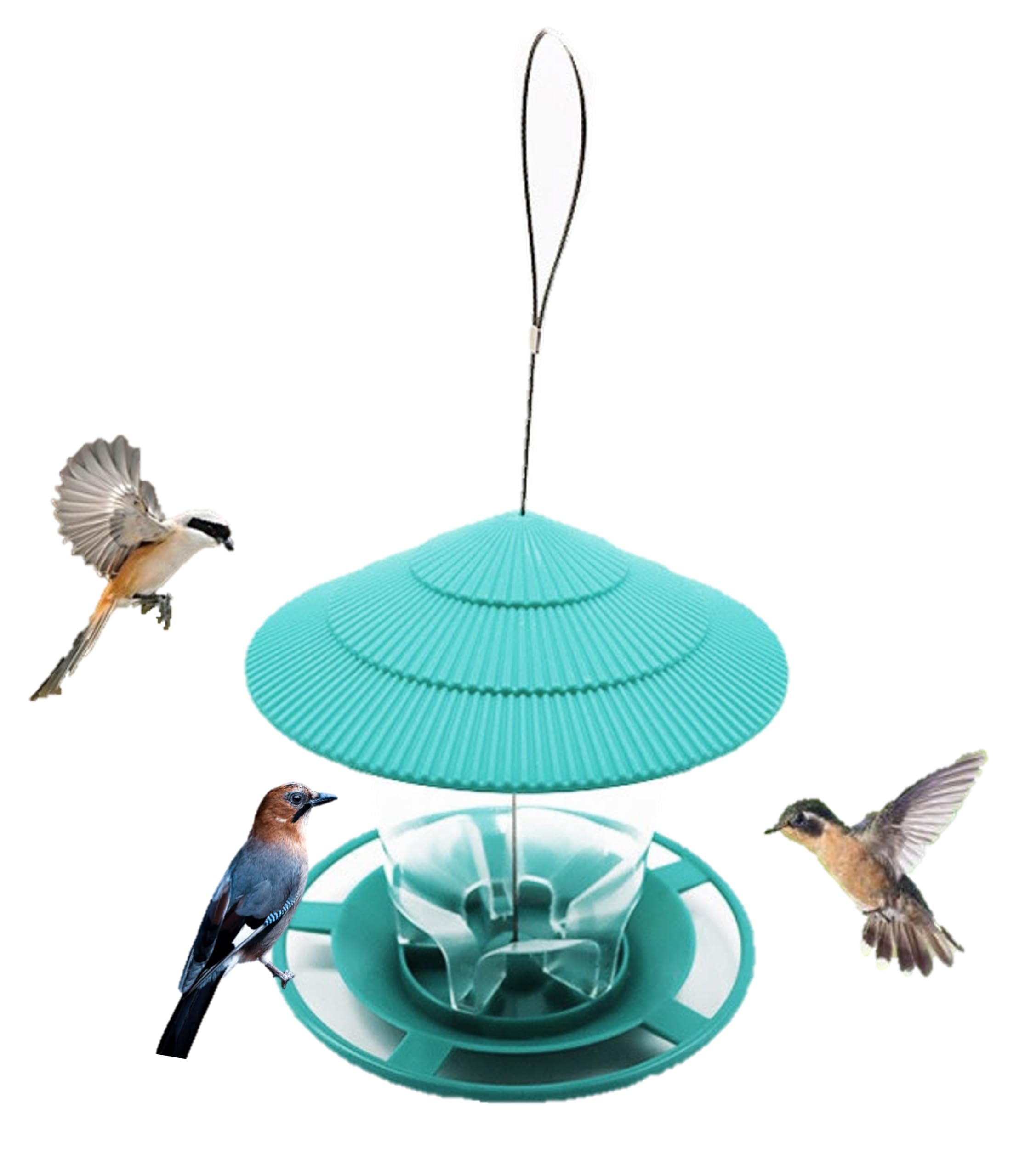 CHAU Bird Feeder Wild Bird Feeder Bird Feeder Wild Bird Observation Bird Watching with S-Hook (Green) зелений
CHAU Bird Feeder Wild Bird Feeder Bird Feeder Wild Bird Observation Bird Watching with S-Hook (Green) зелений