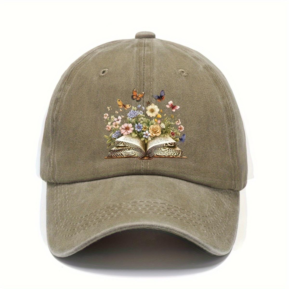 Floral Butterfly Open Book Baseball Cap Vintage Washed Adult Casual Adjustable Snapback Hat Unisex One Size
Floral Butterfly Open Book Baseball Cap Vintage Washed Adult Casual Adjustable Snapback Hat Unisex One Size