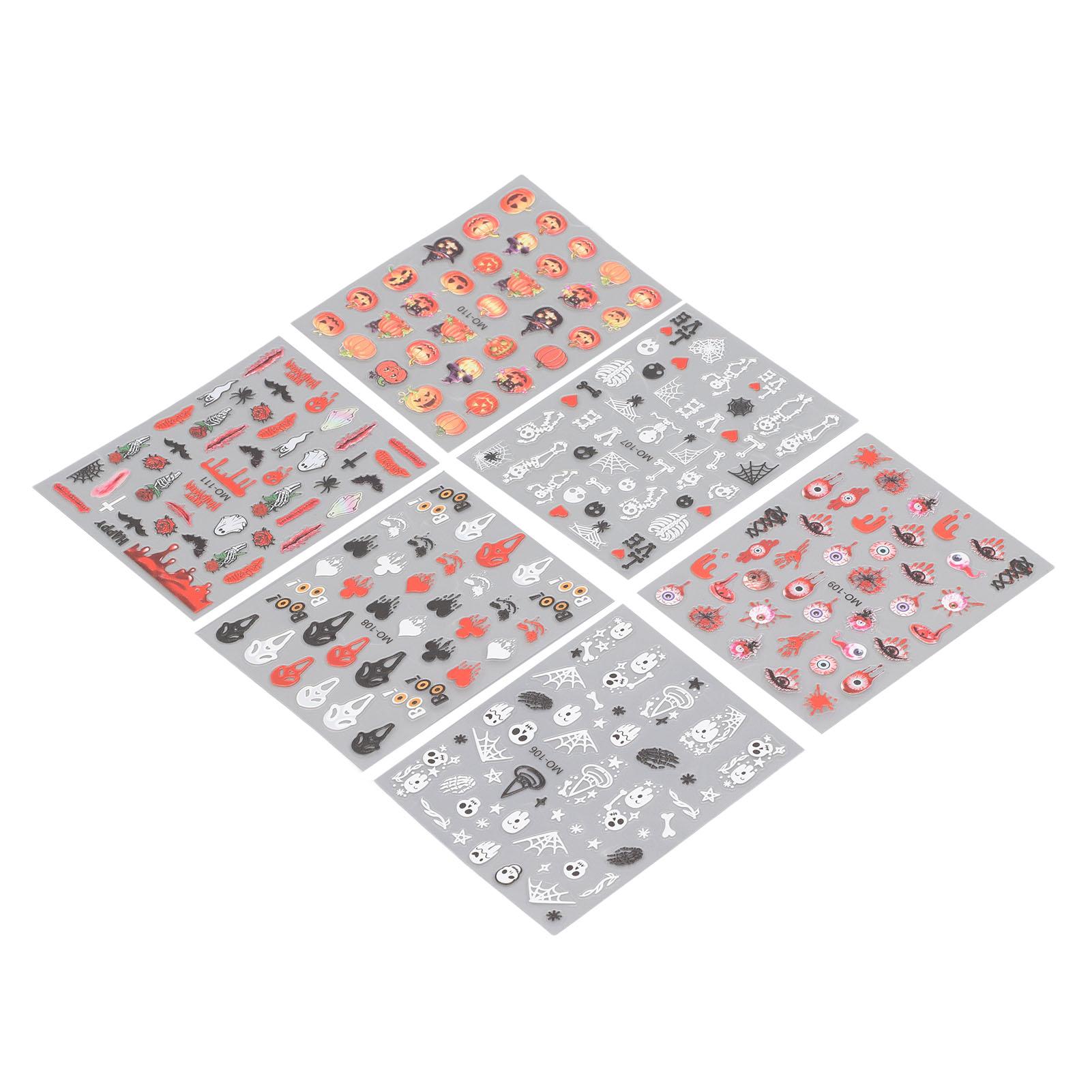 6pcs Nail Art Embossment Sticker 3D DIY Self Adhesive Pumpkin Flower Embossed Nail Sticker for Halloween
6pcs Nail Art Embossment Sticker 3D DIY Self Adhesive Pumpkin Flower Embossed Nail Sticker for Halloween
