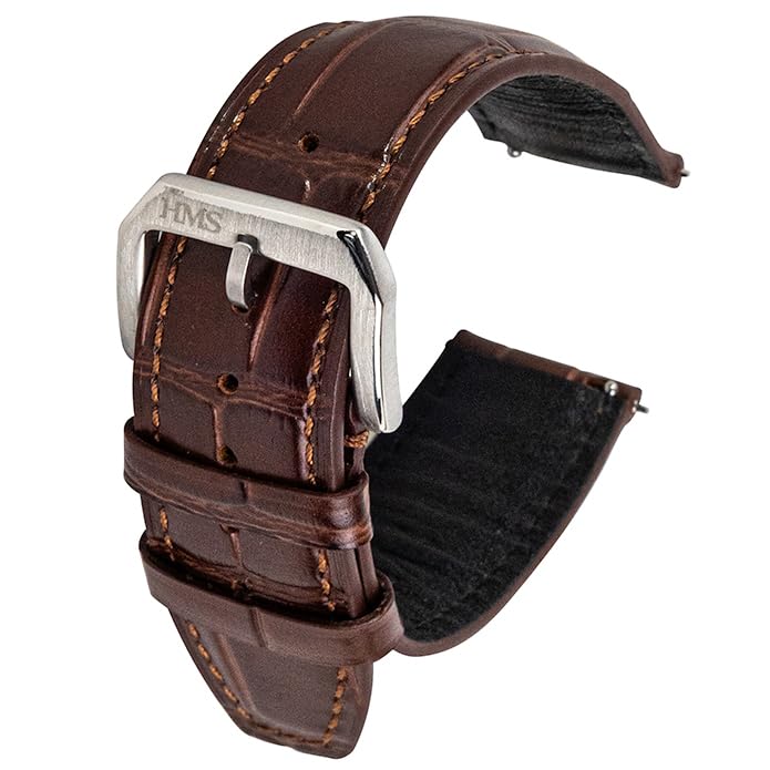 Классические часы HMS из кожи с крокодиловым узором, ремешок, 20 мм/22 мм, черный/коричневый (Коричневый, 20мм) коричневый
Классические часы HMS из кожи с крокодиловым узором, ремешок, 20 мм/22 мм, черный/коричневый (Коричневый, 20мм) коричневый