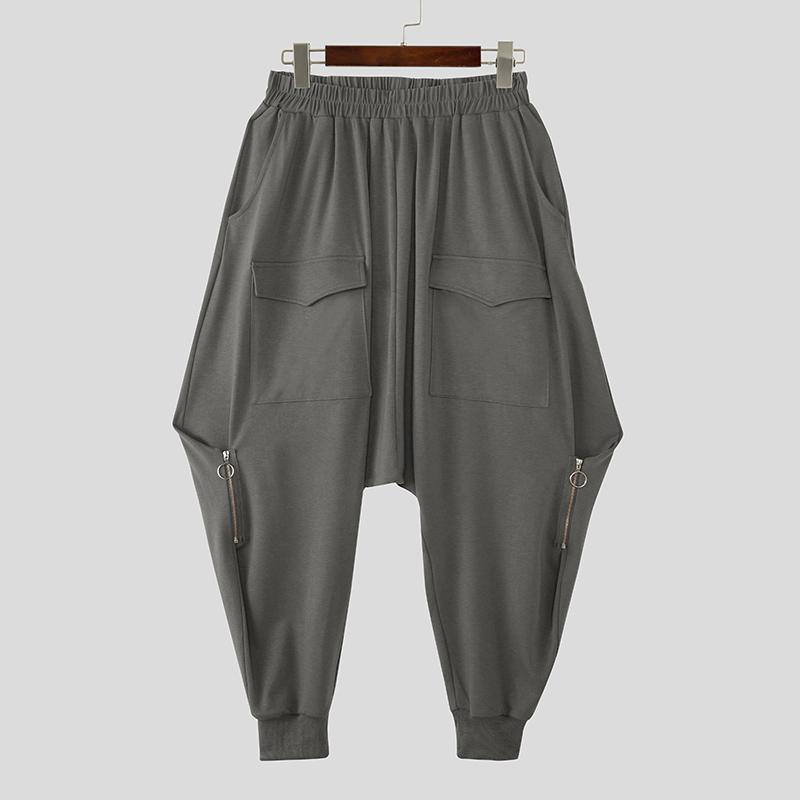INCERUN Men Elastic Waist Front Pockets Casual Baggy Long Harem Pants Trousers 2XL сірий колір
INCERUN Men Elastic Waist Front Pockets Casual Baggy Long Harem Pants Trousers 2XL сірий колір