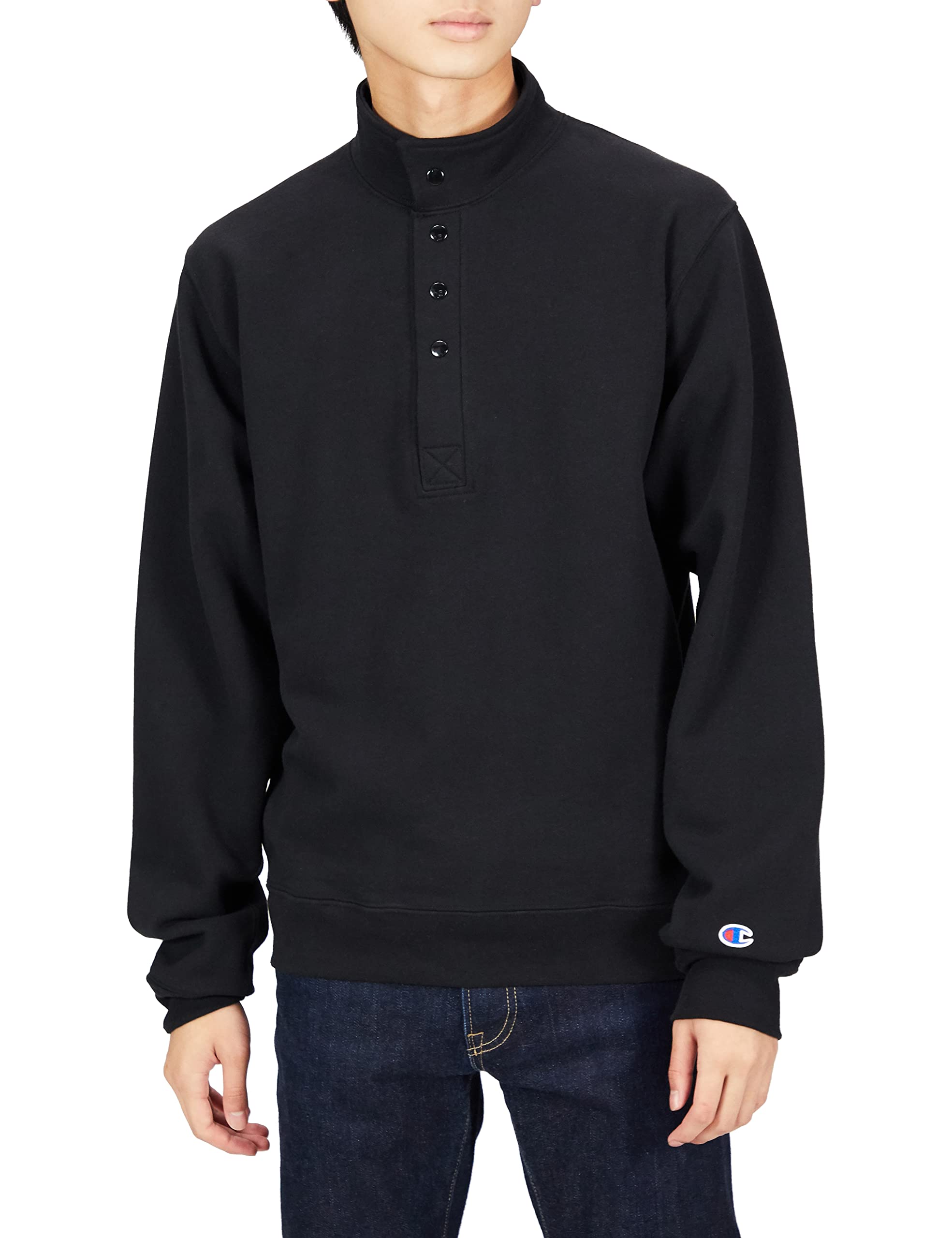 Champion High Neck Loose Long Stand Snap Button Made in Size M Men s Sweatshirt, Fit, Oversized, Sleeve, 9oz, Fleece-Lined, Heavyweight, Collar, чёрный
Champion High Neck Loose Long Stand Snap Button Made in Size M Men s Sweatshirt, Fit, Oversized, Sleeve, 9oz, Fleece-Lined, Heavyweight, Collar, чёрный