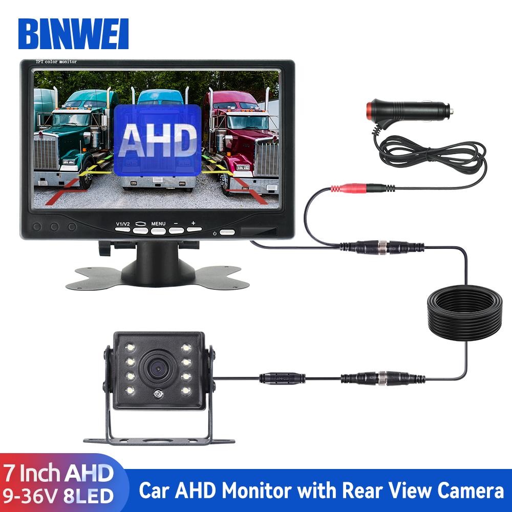 BINWEI 7-дюймовый автомобильный AHD-монитор с камерой заднего вида для грузовика, парковочного прицепа, 12-24 В, светодиодный экран камеры заднего вида, простая установка
BINWEI 7-дюймовый автомобильный AHD-монитор с камерой заднего вида для грузовика, парковочного прицепа, 12-24 В, светодиодный экран камеры заднего вида, простая установка