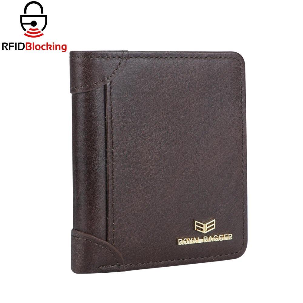 Royal Bagger RFID Vintage Short Wallets for Men Genuine Leather Card Holder Simple Thin Bifold Wallet 3001 кавовий
Royal Bagger RFID Vintage Short Wallets for Men Genuine Leather Card Holder Simple Thin Bifold Wallet 3001 кавовий