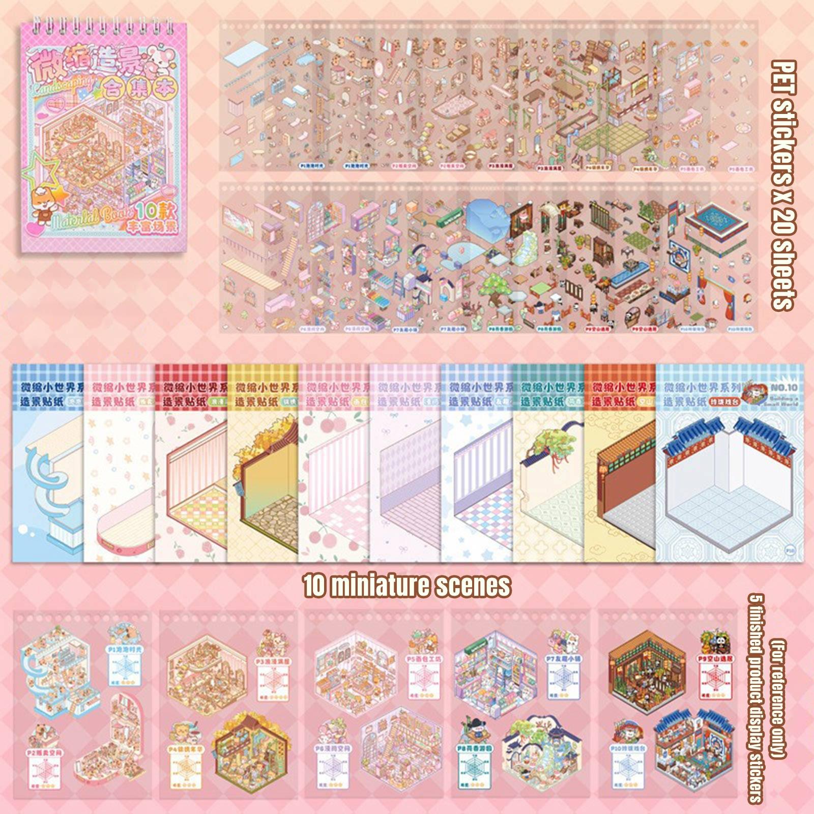 1 Pc,Miniature Scenery Collection Sticker Book Children s 3D Stereoscopic Miniature Scene Stacking Decorative Stickers One Size
1 Pc,Miniature Scenery Collection Sticker Book Children s 3D Stereoscopic Miniature Scene Stacking Decorative Stickers One Size