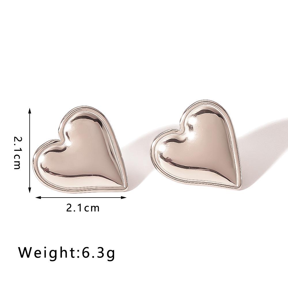 Love Peach Earrings For Women Gold Color Stainless Steel Heart Stud
Love Peach Earrings For Women Gold Color Stainless Steel Heart Stud
