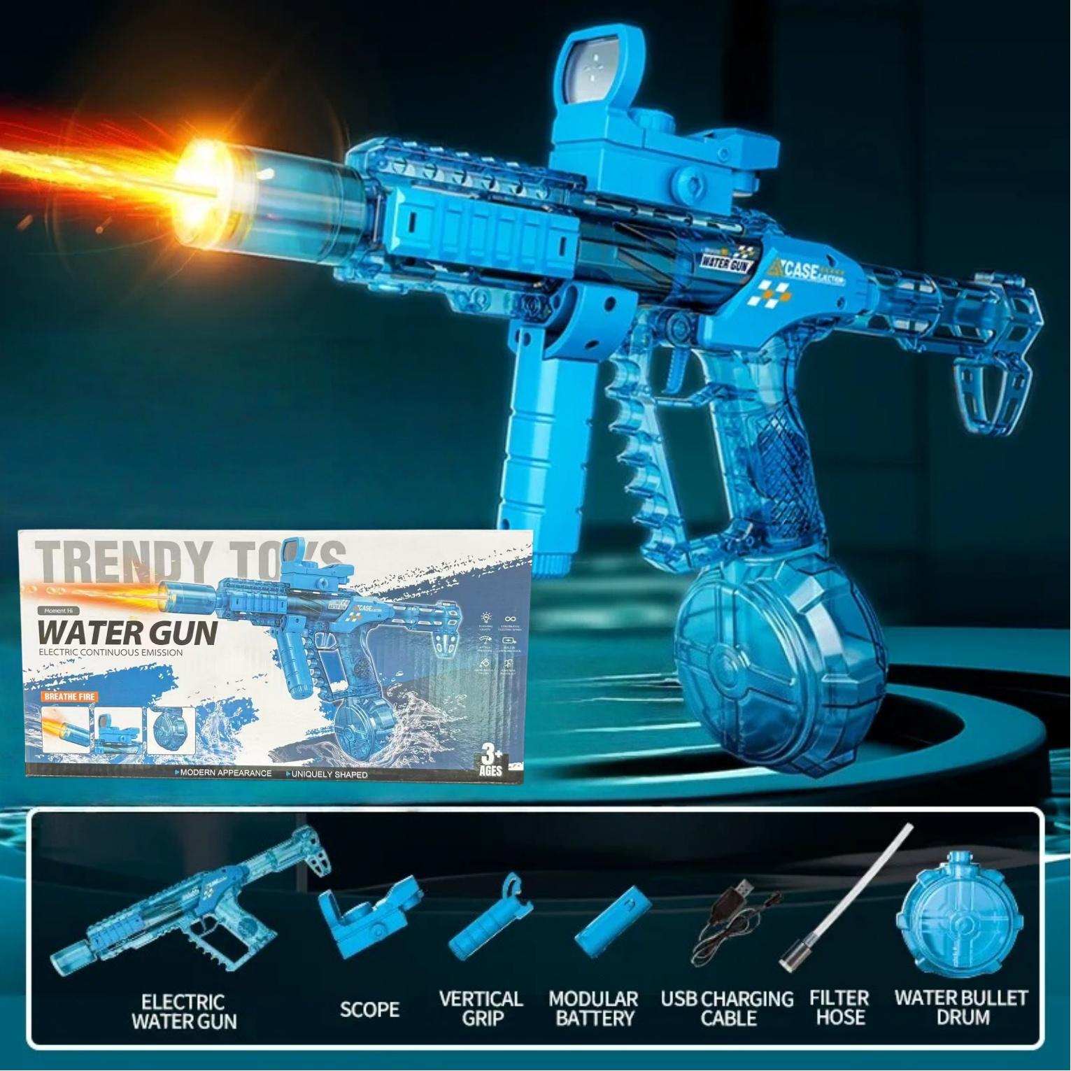 Long Range Shooting Electric Water Gun Toys Kids Automatic Sensor Muzzle Flame Squirt Gun Kids Summer Beach Pool Party Plaything
Long Range Shooting Electric Water Gun Toys Kids Automatic Sensor Muzzle Flame Squirt Gun Kids Summer Beach Pool Party Plaything