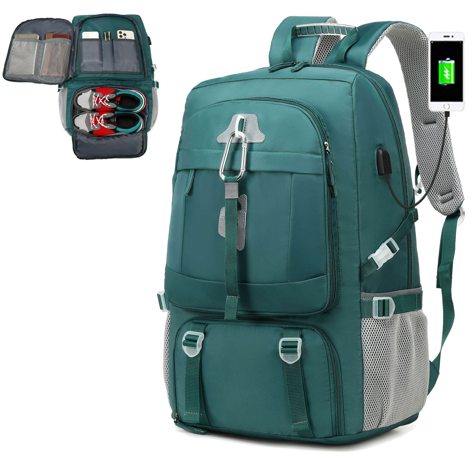 Мужской дорожный рюкзак 50 л, водонепроницаемый, большой вместимости, рюкзак для походов и кемпинга с отделением для обуви 17 Inches
Мужской дорожный рюкзак 50 л, водонепроницаемый, большой вместимости, рюкзак для походов и кемпинга с отделением для обуви 17 Inches