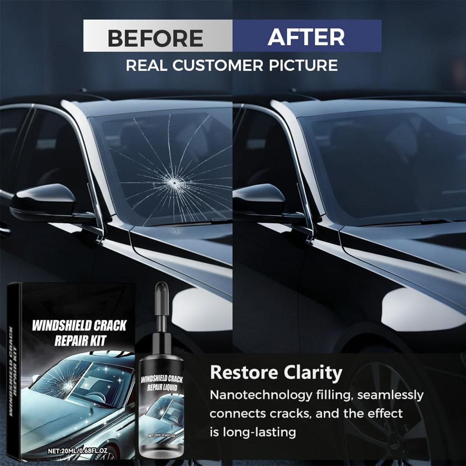 Windshield Crack Repair Kit 20ml Liquid Resin with Applicator for Auto Glass Crack Fixing and Restoration Tool for Car Windshield Repair One Size
Windshield Crack Repair Kit 20ml Liquid Resin with Applicator for Auto Glass Crack Fixing and Restoration Tool for Car Windshield Repair One Size