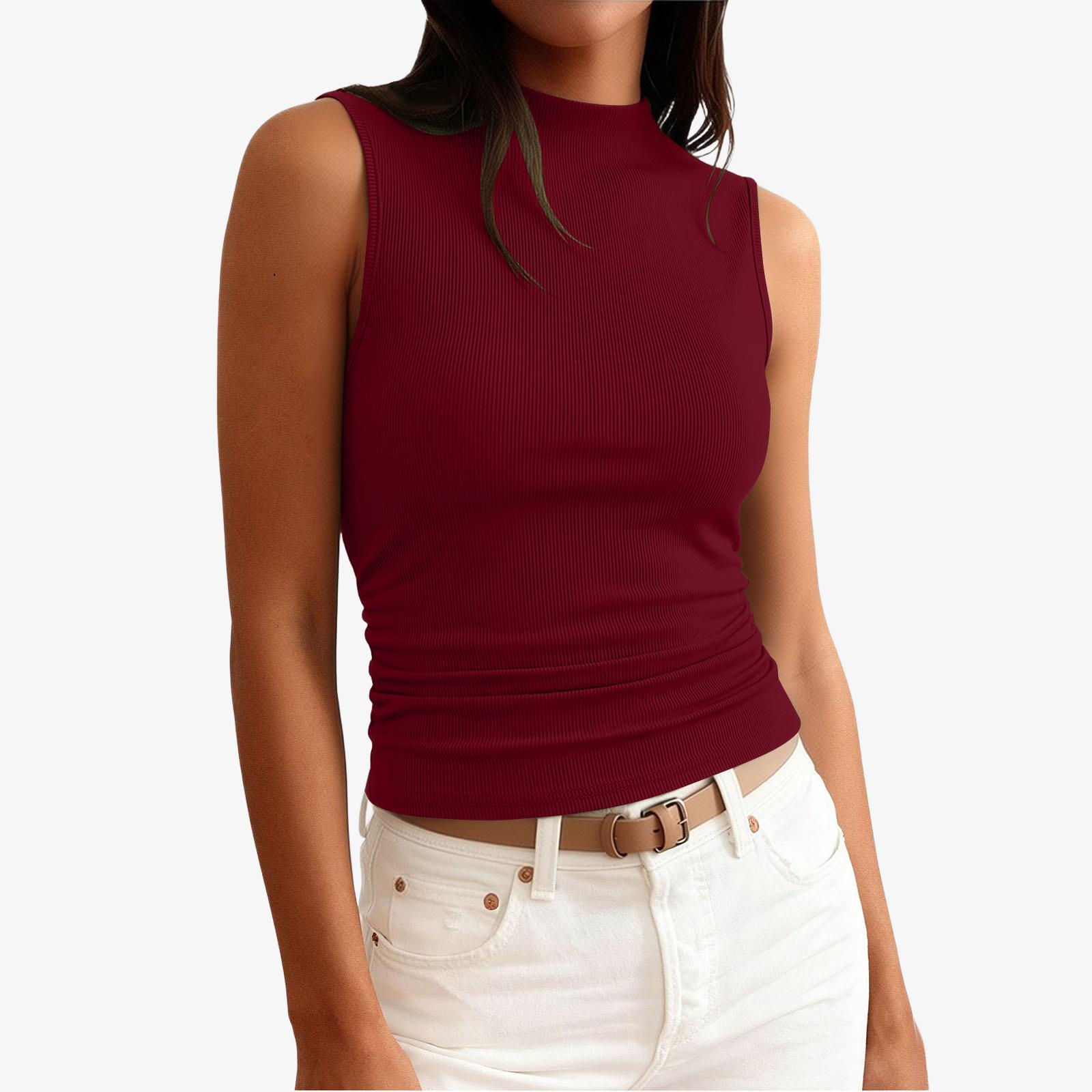 Women s Fashionable Minimalist Slim-Fit High-Neck Sleeveless Top XL
Women s Fashionable Minimalist Slim-Fit High-Neck Sleeveless Top XL