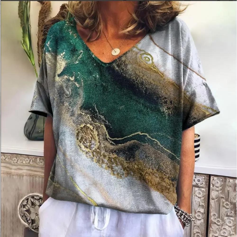 Summer Women T-Shirts 3d Fashion Print Gradient Harajuku T Shirt Oversized Tees For Ladies Clothing New Short Sleeve V-Neck Tops 5XL
Summer Women T-Shirts 3d Fashion Print Gradient Harajuku T Shirt Oversized Tees For Ladies Clothing New Short Sleeve V-Neck Tops 5XL