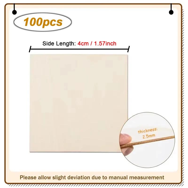 100pcs/lot 4/5/6cm Blank Wood Square Slices, Unfinished Premium Wooden Squares for DIY Art, Painting, Burning, and Home Decor
100pcs/lot 4/5/6cm Blank Wood Square Slices, Unfinished Premium Wooden Squares for DIY Art, Painting, Burning, and Home Decor