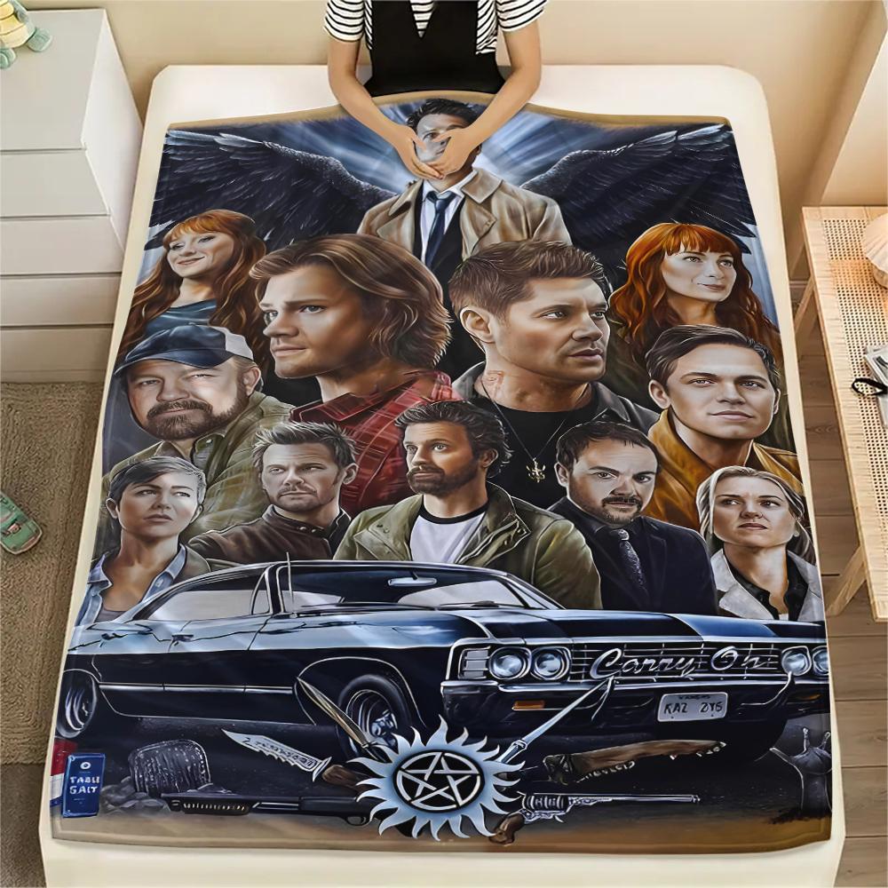 1PC Supernatural Print Flannel Blanket, High quality All Seasons, Home Decor, Warmth and Comfort, Perfect for Christmas Gifts 80cm x 120cm
1PC Supernatural Print Flannel Blanket, High quality All Seasons, Home Decor, Warmth and Comfort, Perfect for Christmas Gifts 80cm x 120cm