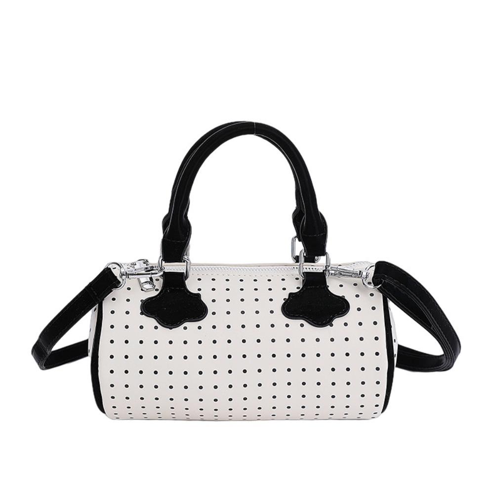 Large Capacity Polka Dot Bowling Bag Elegant Women Handbags Vintage Cylindrical Bag Daily белый
Large Capacity Polka Dot Bowling Bag Elegant Women Handbags Vintage Cylindrical Bag Daily белый