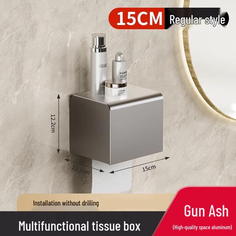 MDNG Punch-Free Bathroom Tissue Holder with Phone Shelf
MDNG Punch-Free Bathroom Tissue Holder with Phone Shelf