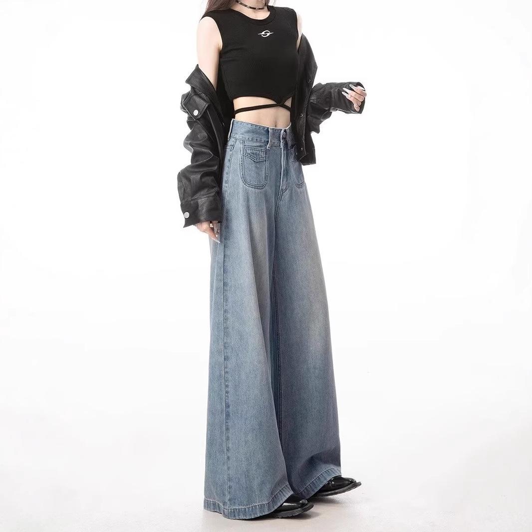 Women s Light Blue High-Waisted Wide-Leg Jeans - 2024 Spring/Autumn, Loose Casual Slimming Fit 2XL светло-синий
Women s Light Blue High-Waisted Wide-Leg Jeans - 2024 Spring/Autumn, Loose Casual Slimming Fit 2XL светло-синий