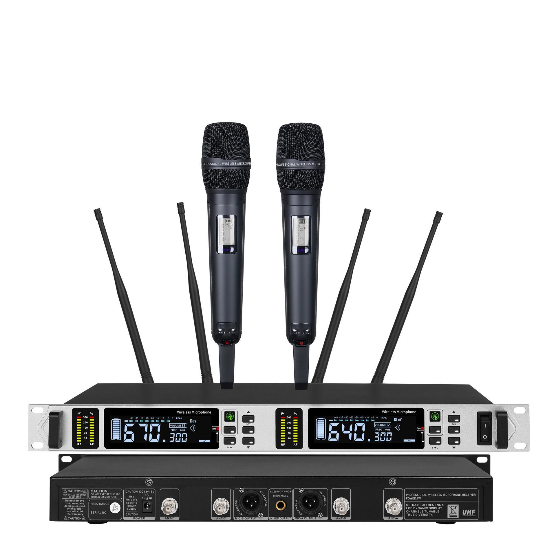 Wireless True Diversity Dual Microphone System P840 True Diversity 900 Black Handheld срібний
Wireless True Diversity Dual Microphone System P840 True Diversity 900 Black Handheld срібний