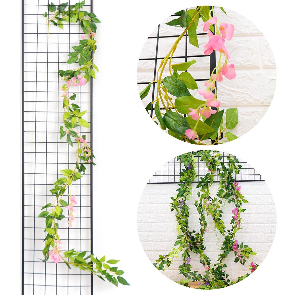Decoration Green Leaves Wisteria Plant Artificial Flowers Foliage Trailing Flower Fake Ivy Vine білий
Decoration Green Leaves Wisteria Plant Artificial Flowers Foliage Trailing Flower Fake Ivy Vine білий