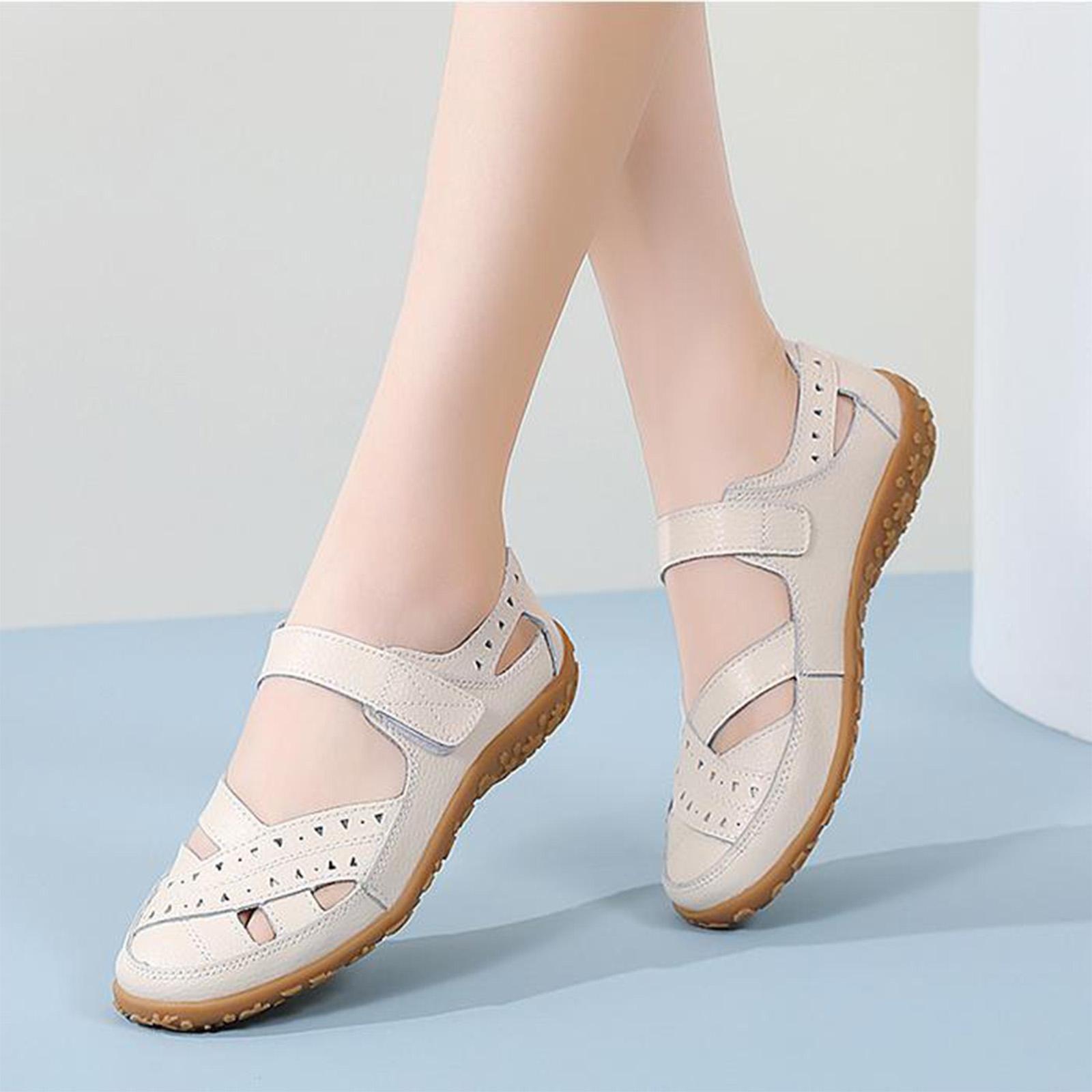 Women s Fashion Retro Soft Leather Soft Sole Baotou Flat Hollow Comfortable Flat Shoes 35
Women s Fashion Retro Soft Leather Soft Sole Baotou Flat Hollow Comfortable Flat Shoes 35