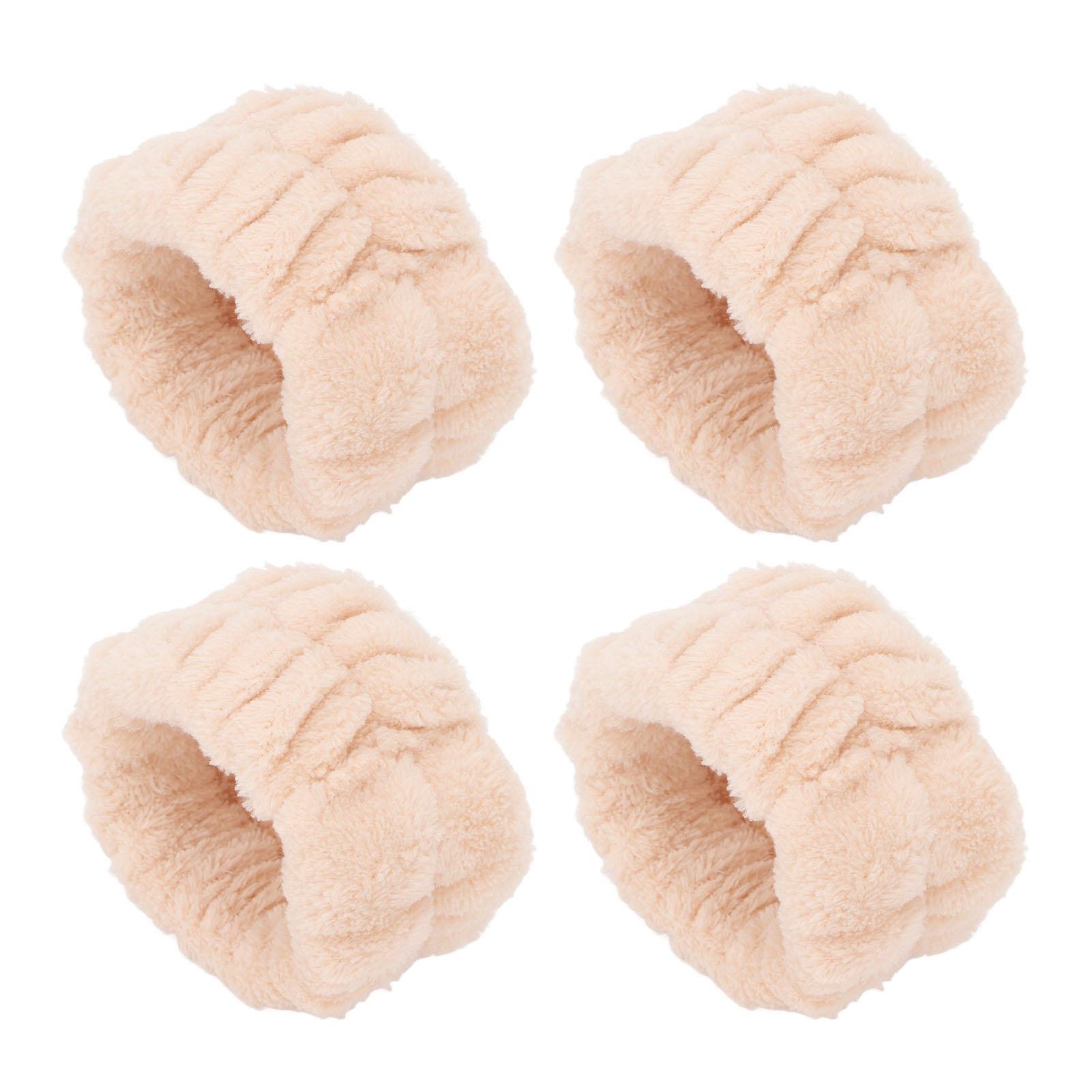 2 Pairs Face Washing Wristbands Water Absorption Soft Flannel Wrist Wash Band Creamy White
2 Pairs Face Washing Wristbands Water Absorption Soft Flannel Wrist Wash Band Creamy White