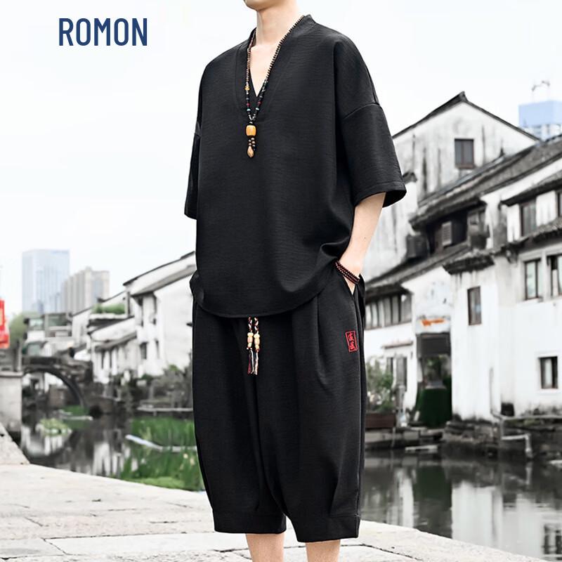 ROMON Men s New Chinese Style Short Sleeve Two-Piece Set 5XL
ROMON Men s New Chinese Style Short Sleeve Two-Piece Set 5XL