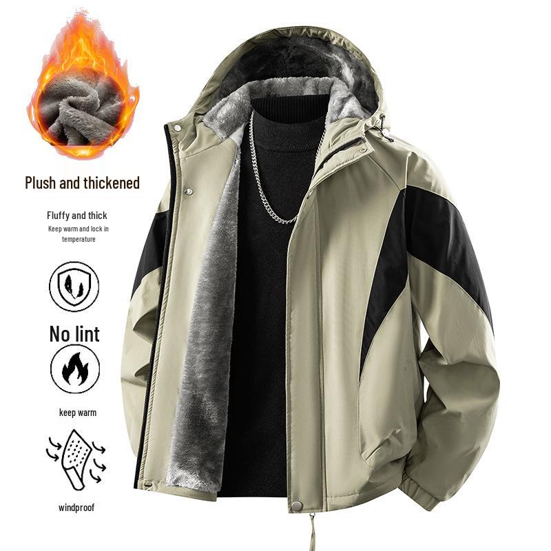 Unisex Plus Velvet Thickened American-Style Color-Block Hooded Windbreaker, Large Size, Loose Fit, Outdoor Workwear, Warm Coat 8XL
Unisex Plus Velvet Thickened American-Style Color-Block Hooded Windbreaker, Large Size, Loose Fit, Outdoor Workwear, Warm Coat 8XL