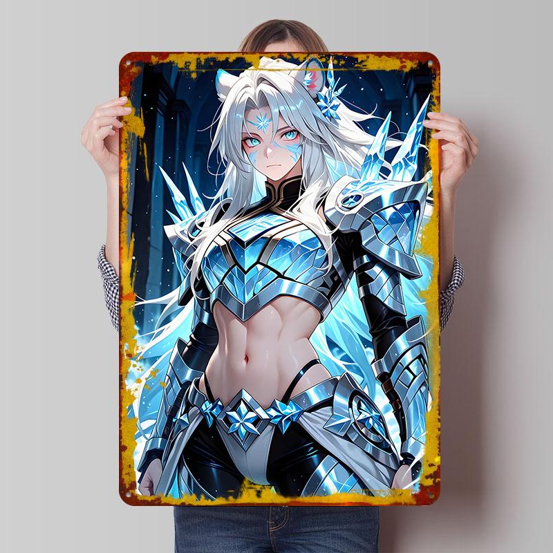 Ice Warrior Anime Girl Tinplate Poster Customized Wall Art Vintage Retro Metal Signs for Coffee Bar Accessories Office Decor 7.9x11.8In(20x30cm)
Ice Warrior Anime Girl Tinplate Poster Customized Wall Art Vintage Retro Metal Signs for Coffee Bar Accessories Office Decor 7.9x11.8In(20x30cm)