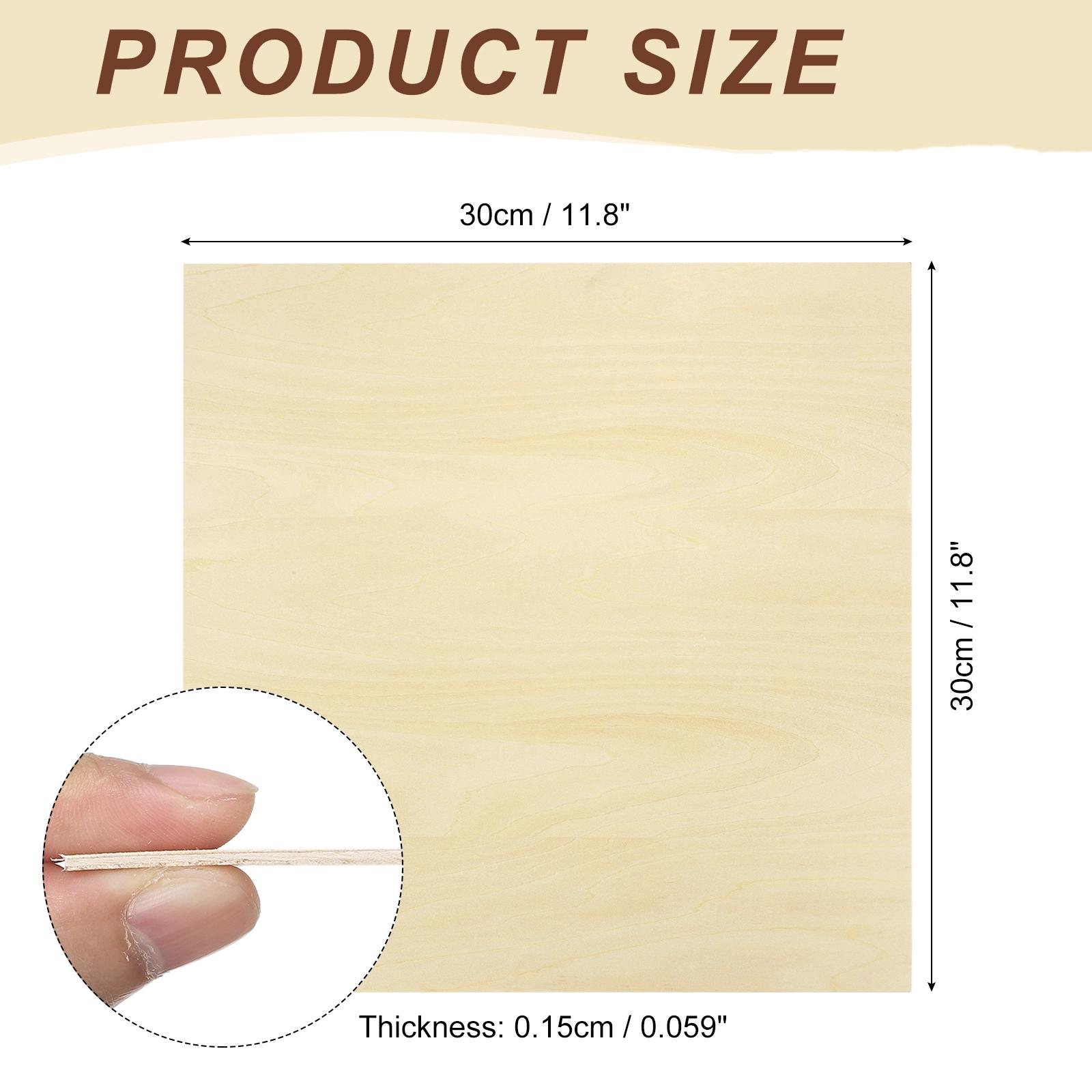 3/4/5/6pcs Basswood Sheet Thin Unfinished Wood Plywood Boards DIY Bass Wood Sheets Painting Crafts Laser Cutting Engraving 3pcs
3/4/5/6pcs Basswood Sheet Thin Unfinished Wood Plywood Boards DIY Bass Wood Sheets Painting Crafts Laser Cutting Engraving 3pcs