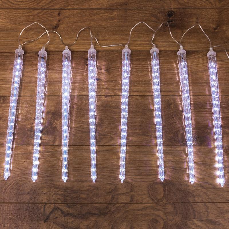 Гирлянда Неоновая ночь сосульки 230В Набор 8 Шт Х 42 См 36х8 Led Не Подключать 256-415