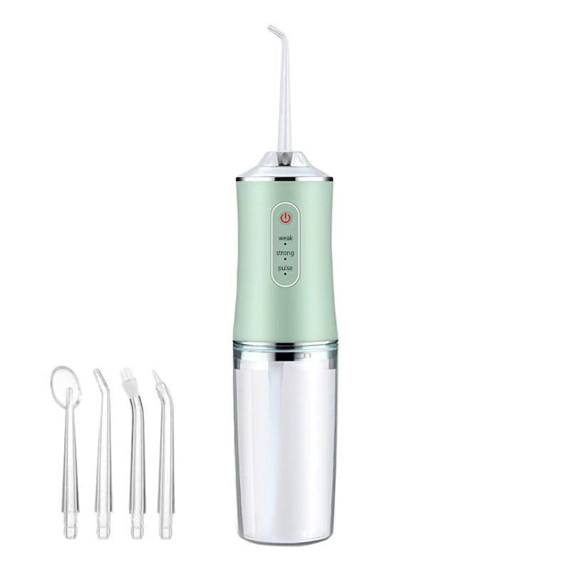 USB Portable Water Flosser 240ML Oral Irrigator with 4 Nozzles Dental Cleaning Jet Tool for Teeth Pick Mouth Oral Cleaning Agent зелёный
USB Portable Water Flosser 240ML Oral Irrigator with 4 Nozzles Dental Cleaning Jet Tool for Teeth Pick Mouth Oral Cleaning Agent зелёный
