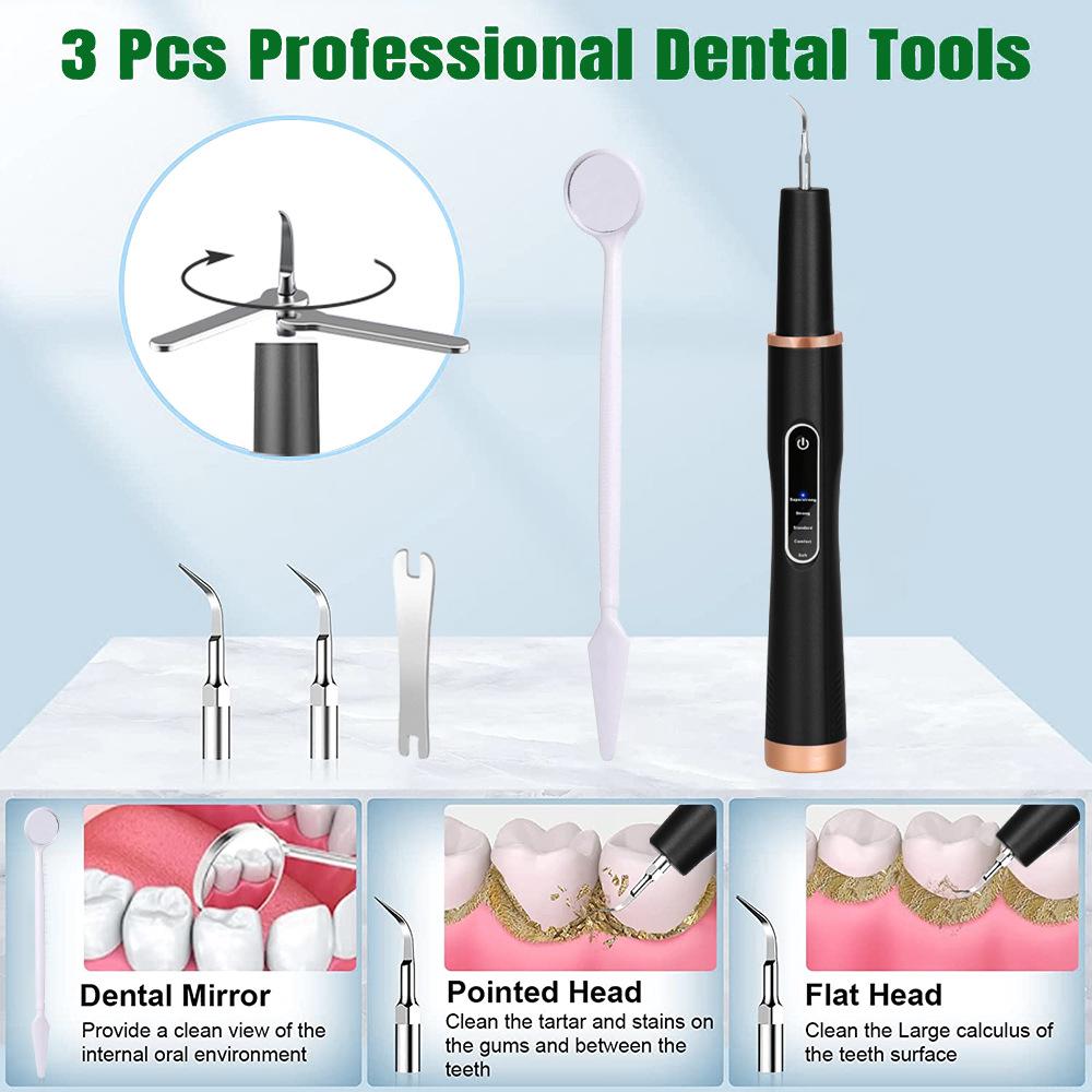H02077 Plaque Remover Ultrasonic Scaler Tooth Cleaner 5 Modes Rechargeable Teeth Stain Remover Tool Black
H02077 Plaque Remover Ultrasonic Scaler Tooth Cleaner 5 Modes Rechargeable Teeth Stain Remover Tool Black