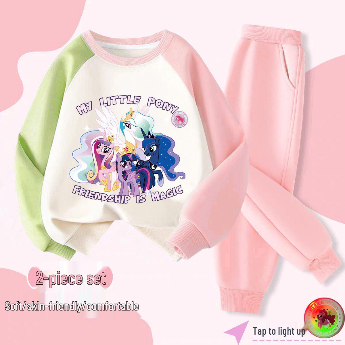 My Little Pony Girls Autumn 2025 Korean-Style Color Dot Sportswear Set 150 cm
My Little Pony Girls Autumn 2025 Korean-Style Color Dot Sportswear Set 150 cm