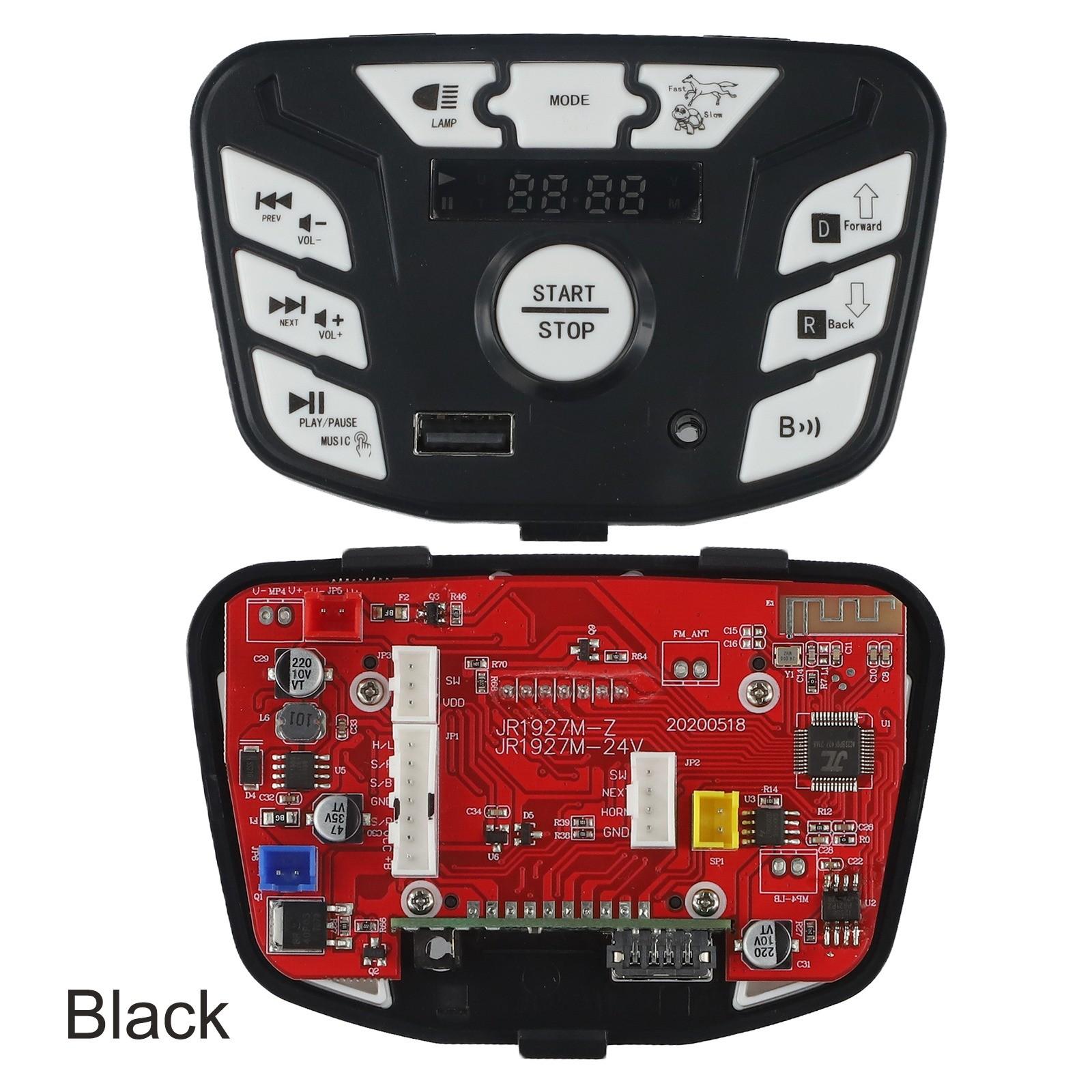 Дитячий електромобіль Перемикач центрального керування з музикою та регулюванням швидкості JR1927M-Z 24V black
Дитячий електромобіль Перемикач центрального керування з музикою та регулюванням швидкості JR1927M-Z 24V black