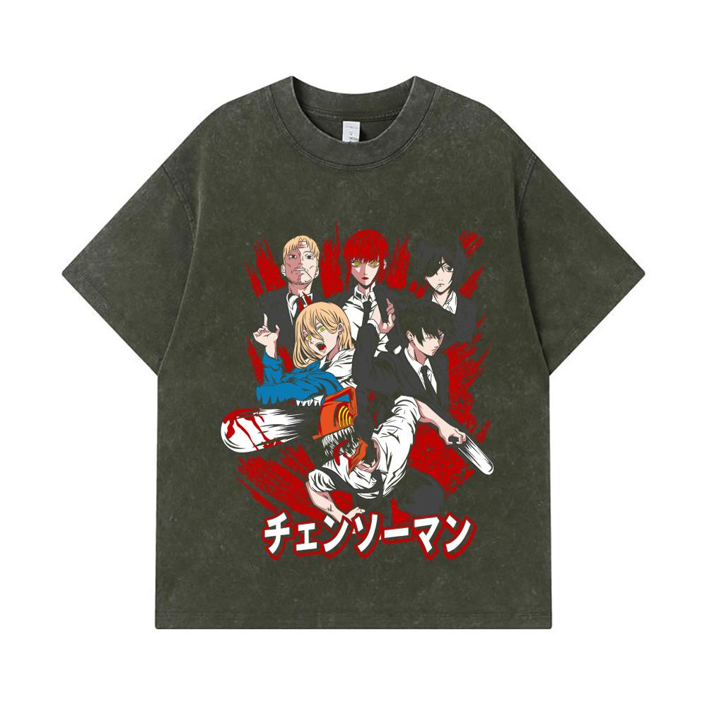 275 GSM Washed T-shirts 100% Cotton Chainsaw Man V19 Print Unisex Heavy Cotton T Shirt S
275 GSM Washed T-shirts 100% Cotton Chainsaw Man V19 Print Unisex Heavy Cotton T Shirt S