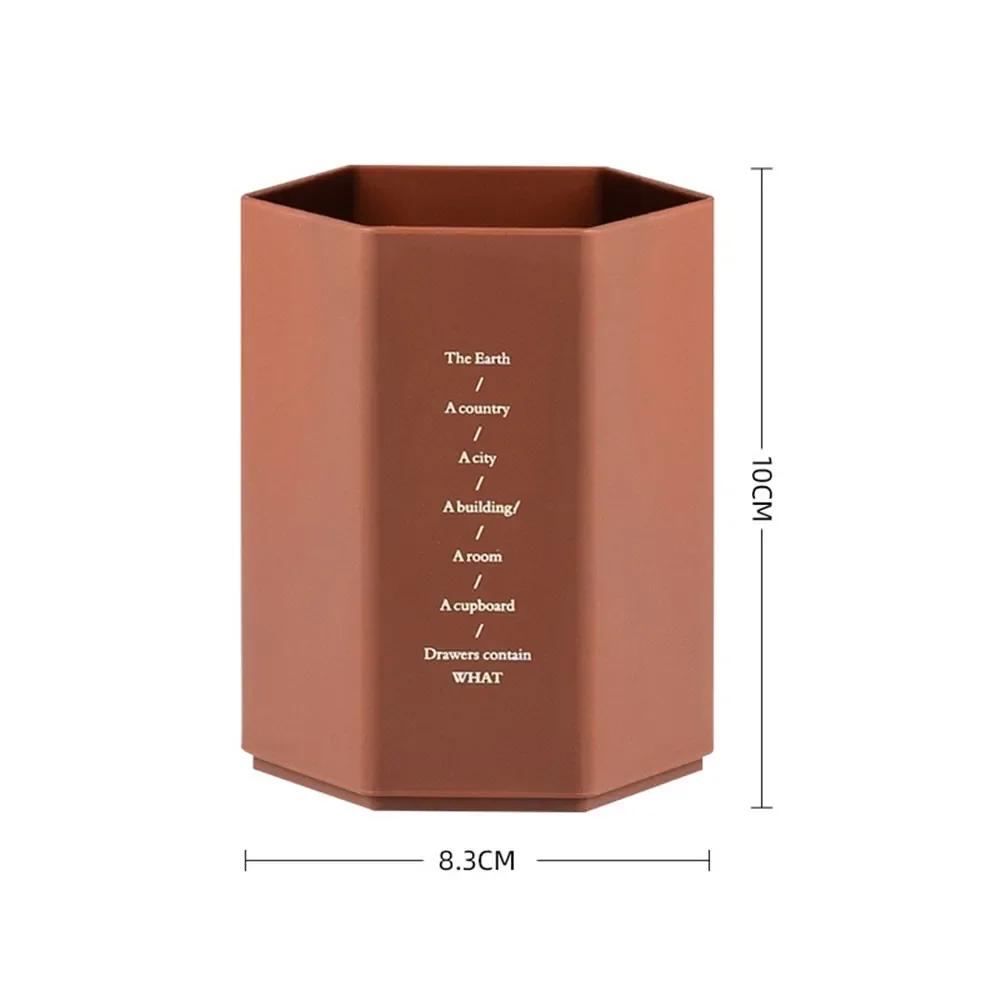 Hexagonal Design Pen Holder Large Capacity Pen Pencil Organizer Brush Storage Container Box Plastic Stationery Desk Organizer кирпич красный
Hexagonal Design Pen Holder Large Capacity Pen Pencil Organizer Brush Storage Container Box Plastic Stationery Desk Organizer кирпич красный