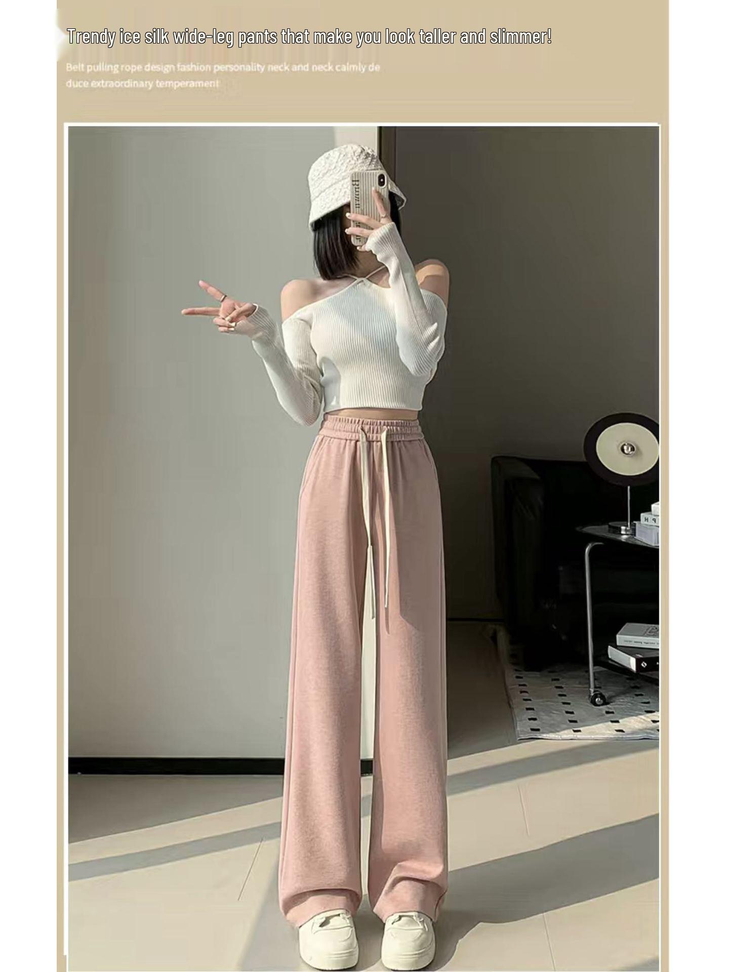 Женские брюки Meillard из кашемира с широкими штанинами и высокой талией - Стройнящие, Высококлассные Весна 2025 Прямые штанины Повседневная одежда XL 130-150 lbs
Женские брюки Meillard из кашемира с широкими штанинами и высокой талией - Стройнящие, Высококлассные Весна 2025 Прямые штанины Повседневная одежда XL 130-150 lbs