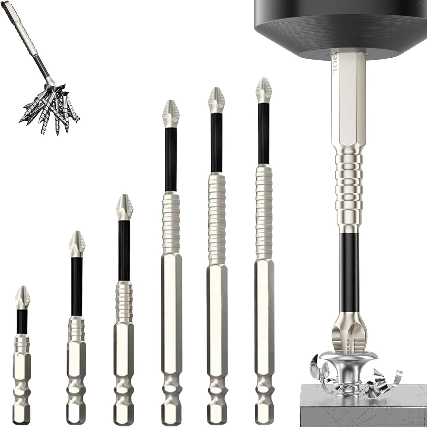 K5 Impact Resistant Non Slip Bit, 2025 Magnetic Screwdriver Drill Bit Set, Universal Bit for Impact Driver Set A: 25mm-50mm-65mm-75m
K5 Impact Resistant Non Slip Bit, 2025 Magnetic Screwdriver Drill Bit Set, Universal Bit for Impact Driver Set A: 25mm-50mm-65mm-75m